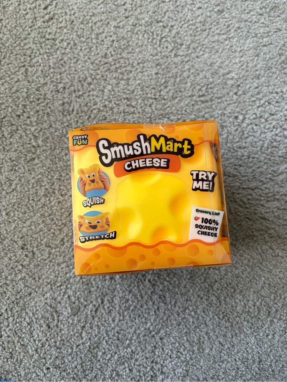 Cheese Squishy Toy - Yellow